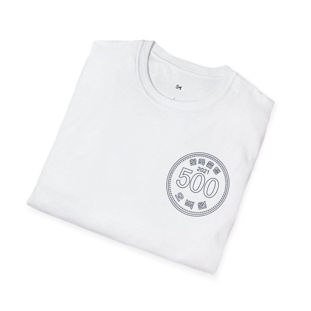Unisex Softstyle T-Shirt with 500 Won Graphic - Casual Comfort & Stylish Flair - Image 4