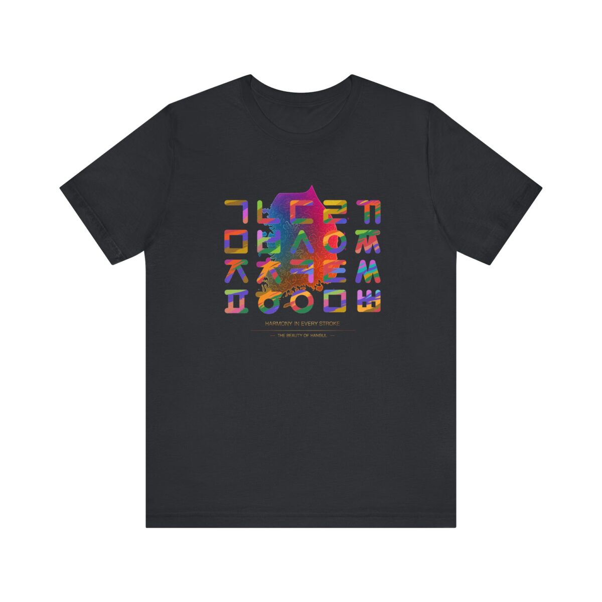 Korean Alphabet Unisex Jersey Short Sleeve Tee - Image 17