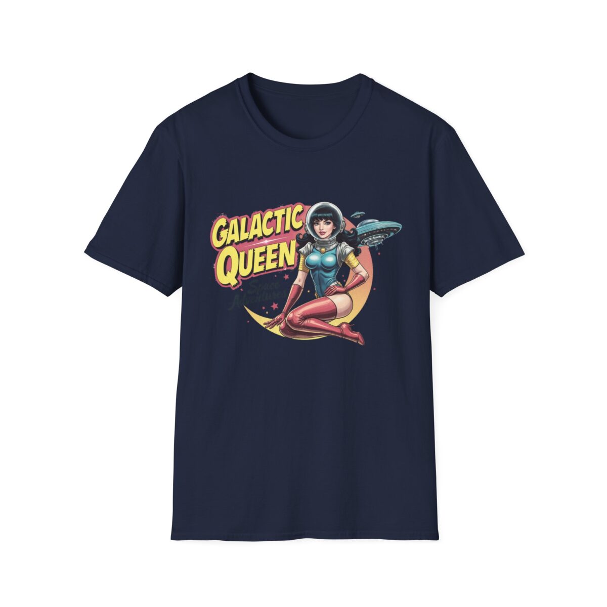 Galactic Queen Graphic T-Shirt – Fun Space Adventures for Cosmic Dreamers - Image 13