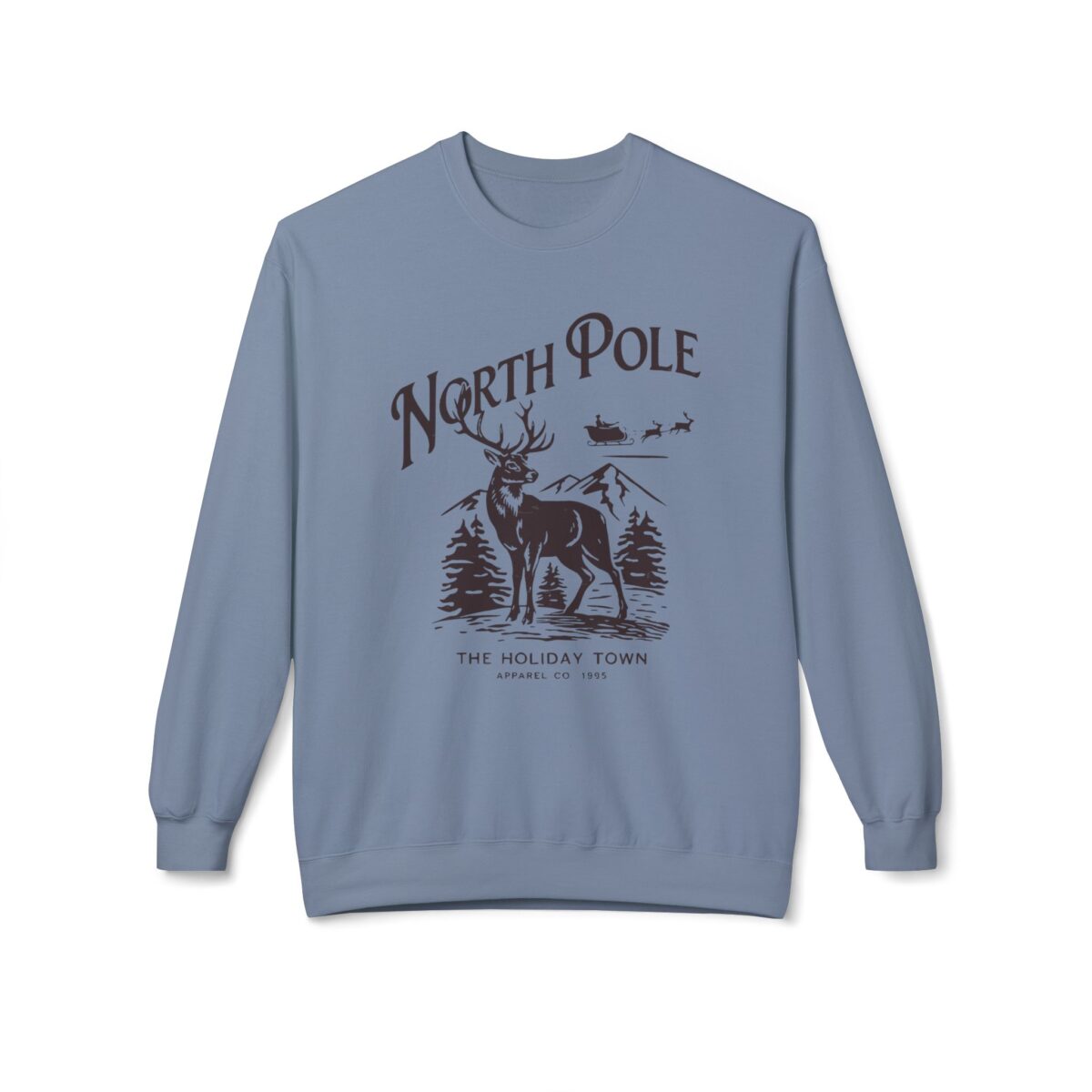 North pole Unisex Midweight Softstyle Fleece Crewneck Sweatshirt - Image 13