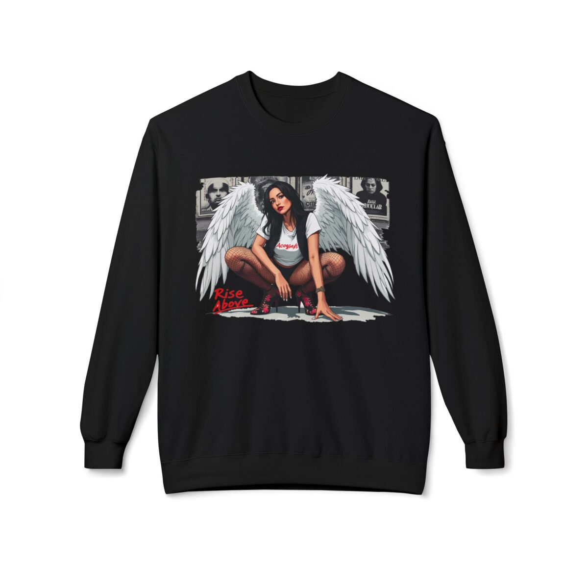Rise above Unisex Midweight Softstyle Fleece Crewneck Sweatshirt