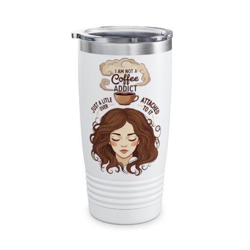 I am not a coffee addict Ringneck Tumbler, 20oz - Image 2