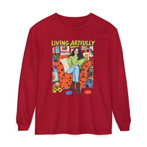 Living Artfully Unisex Garment-dyed Long Sleeve T-Shirt - Image 25