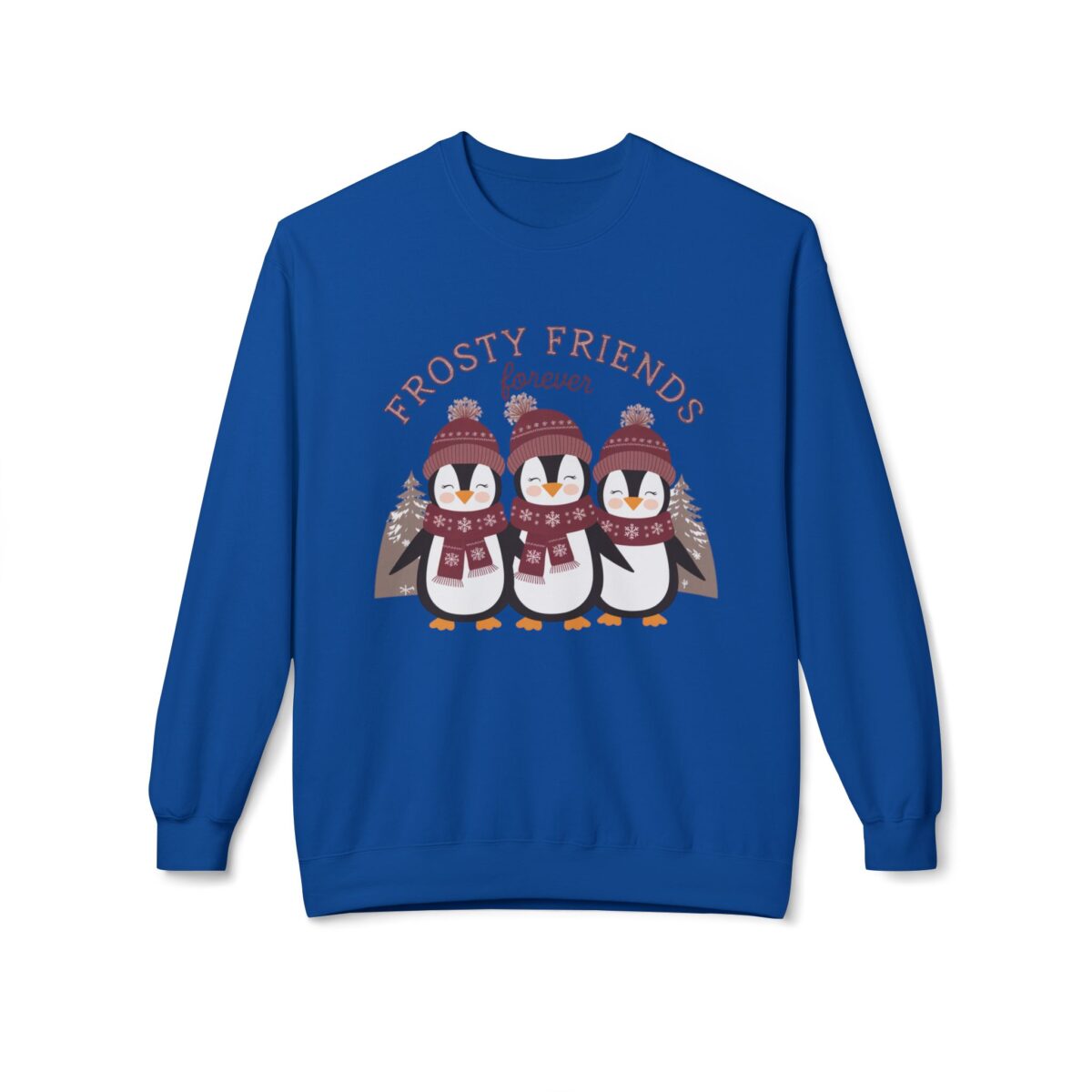 Frosty friends forever  Unisex Midweight Softstyle Fleece Crewneck Sweatshirt - Image 25
