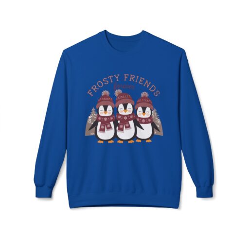 Frosty friends forever  Unisex Midweight Softstyle Fleece Crewneck Sweatshirt - Image 25