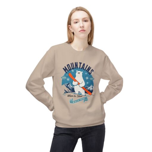 Mountains Unisex Midweight Softstyle Fleece Crewneck Sweatshirt - Image 11