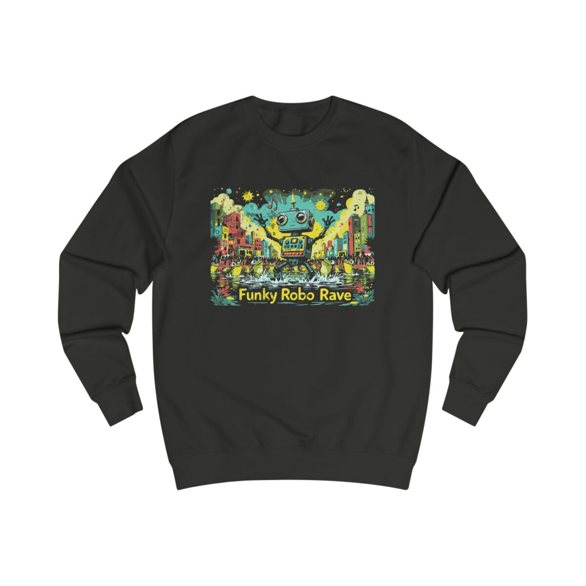 Funky Robo Rave Unisex Sweatshirt - Image 3