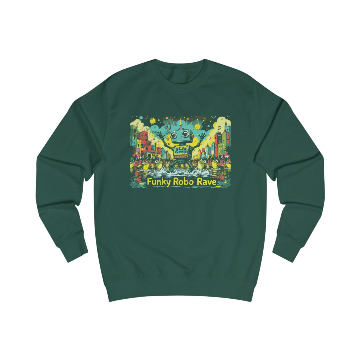 Funky Robo Rave Unisex Sweatshirt - Image 5