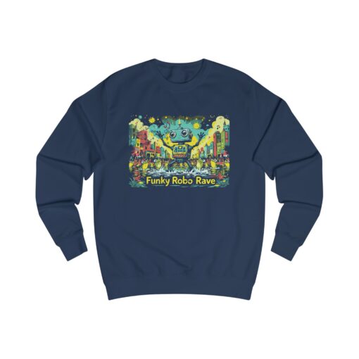 Funky Robo Rave Unisex Sweatshirt - Image 7