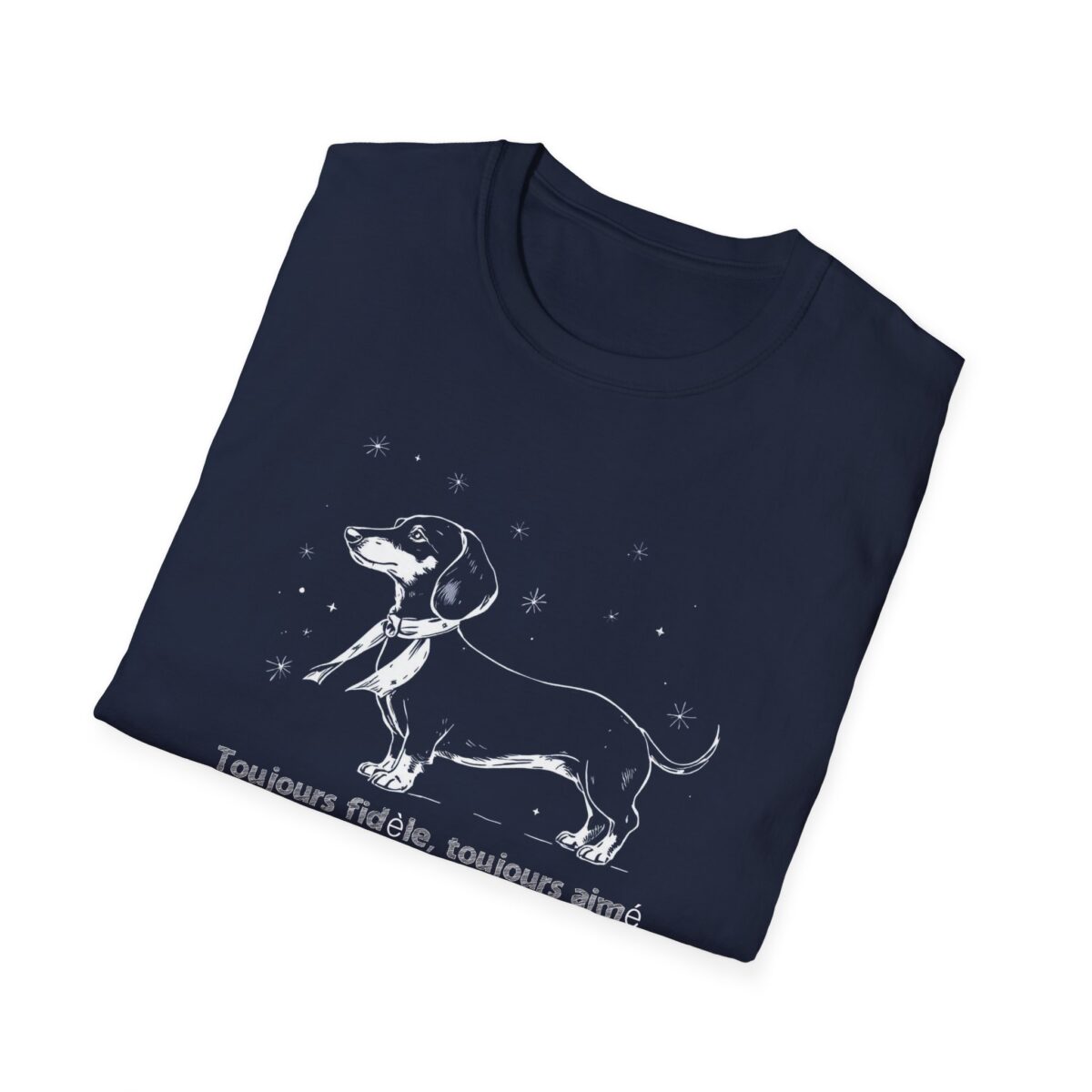 Dachshund Loyalty Unisex Softstyle T-Shirt - Always Faithful Design - Image 4