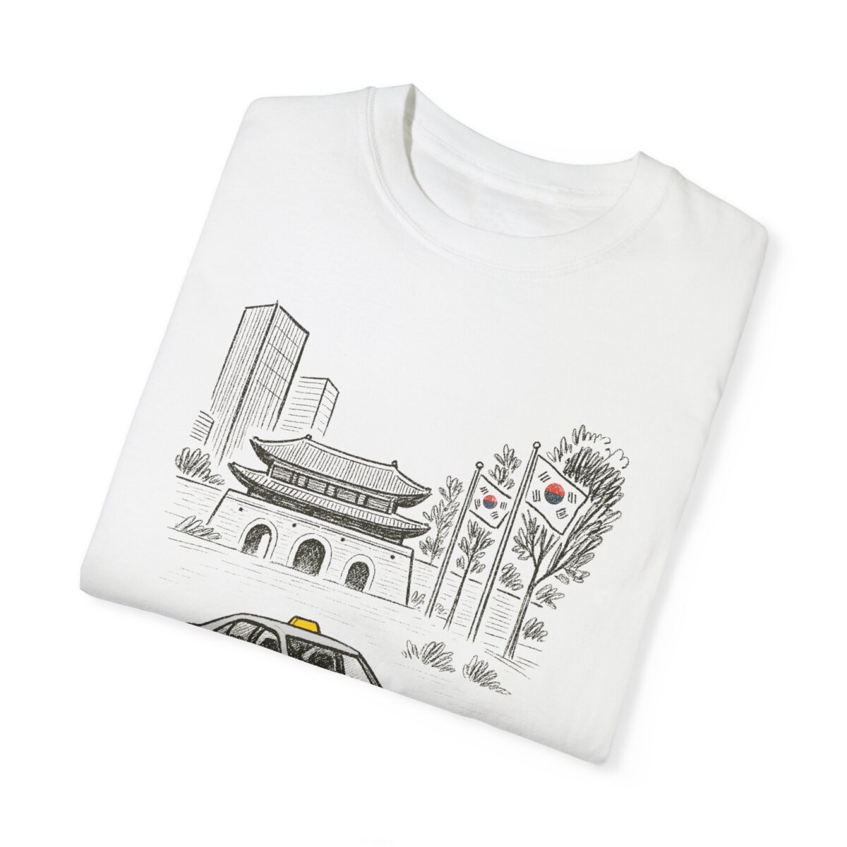 Seoul-Inspired Unisex T-Shirt - Artistic Design for Travelers - Image 3