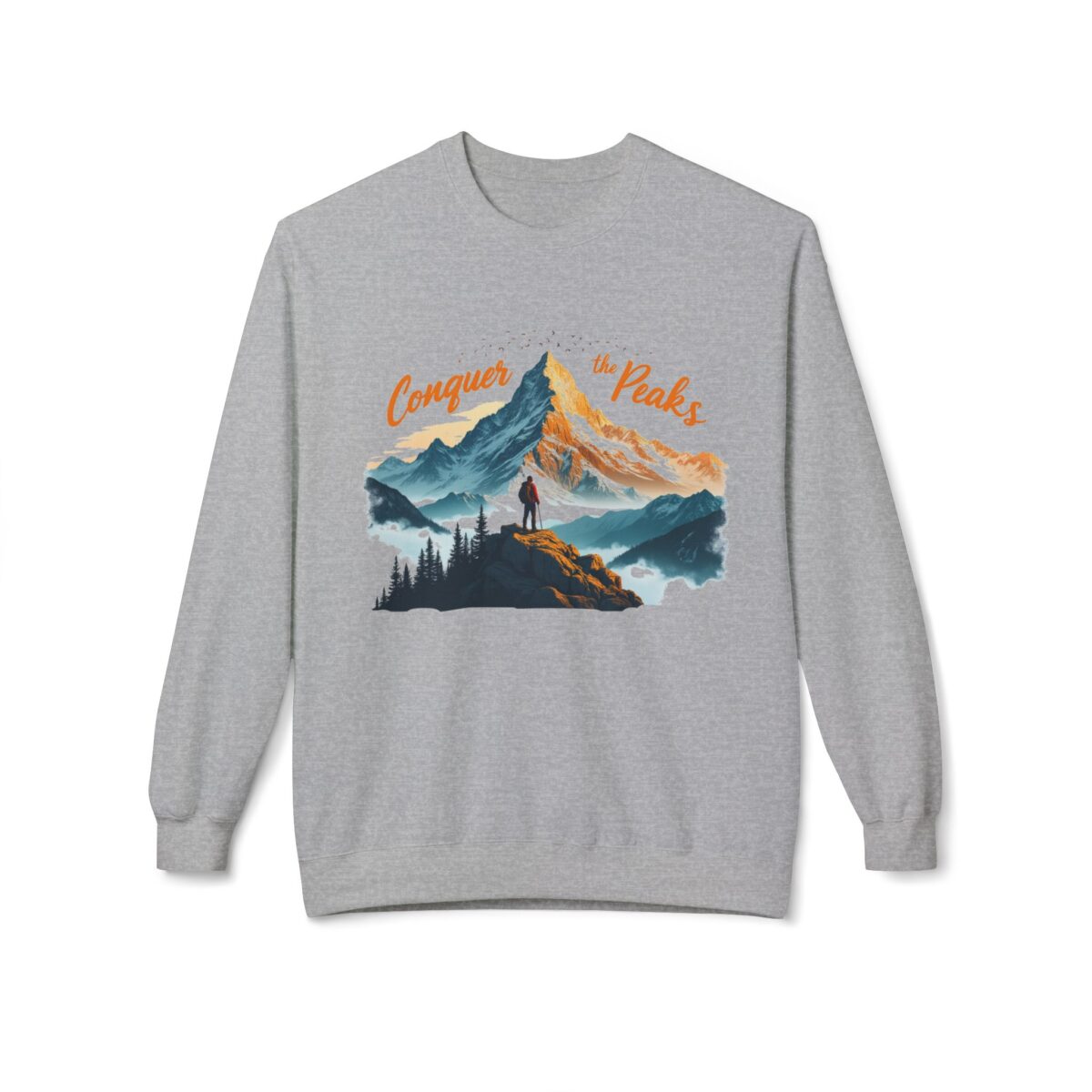 Conquer the peaks Unisex Midweight Softstyle Fleece Crewneck Sweatshirt - Image 21