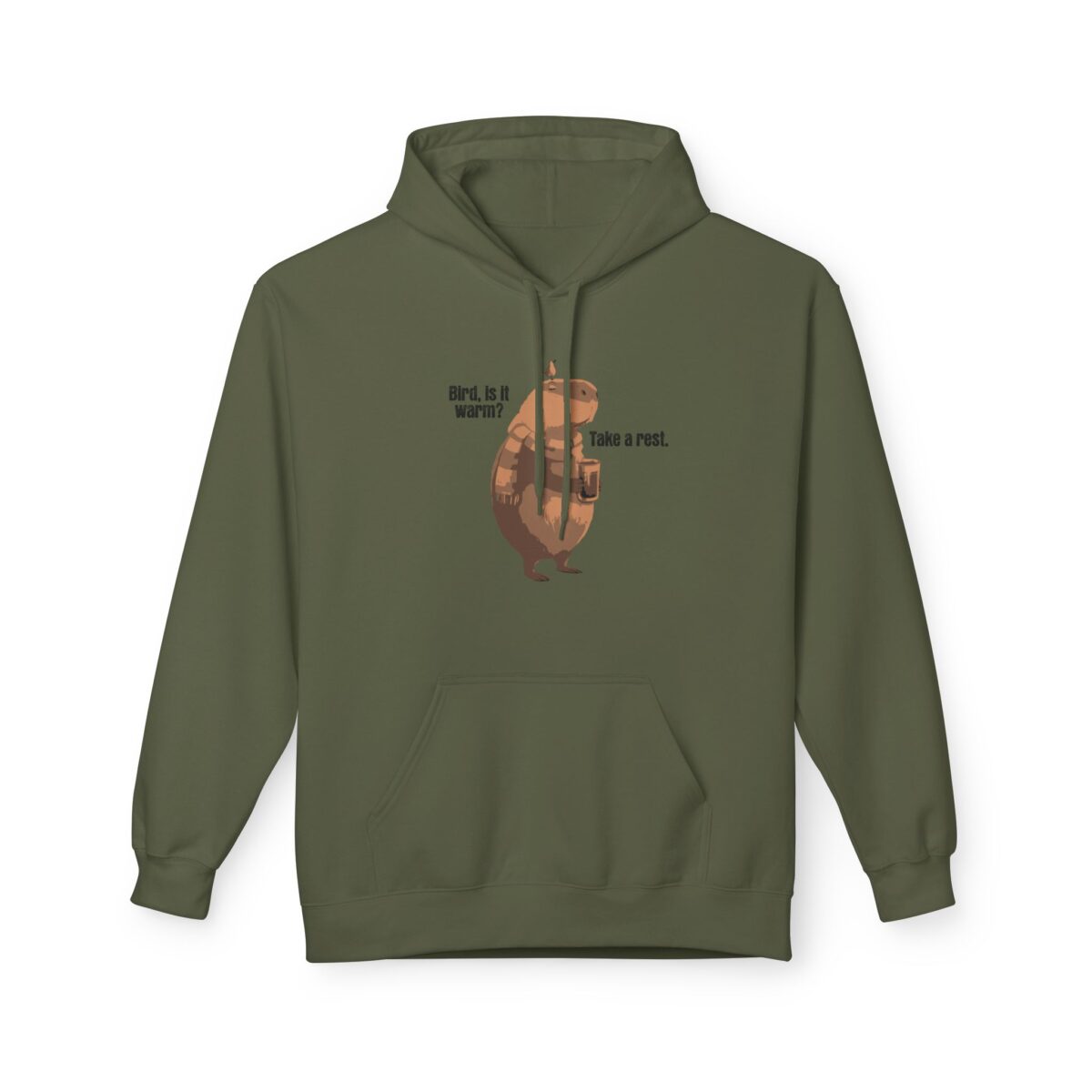 Take a rest, bird Unisex Midweight Softstyle Fleece Hoodie - Image 13