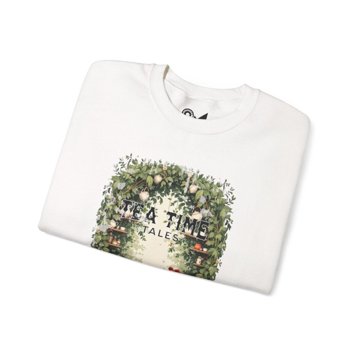 Tea time tales Unisex Heavy Blend™ Crewneck Sweatshirt - Image 3