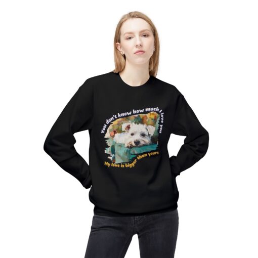 My love is bigger than yours Unisex Midweight Softstyle Fleece Crewneck Sweatshirt - Image 11