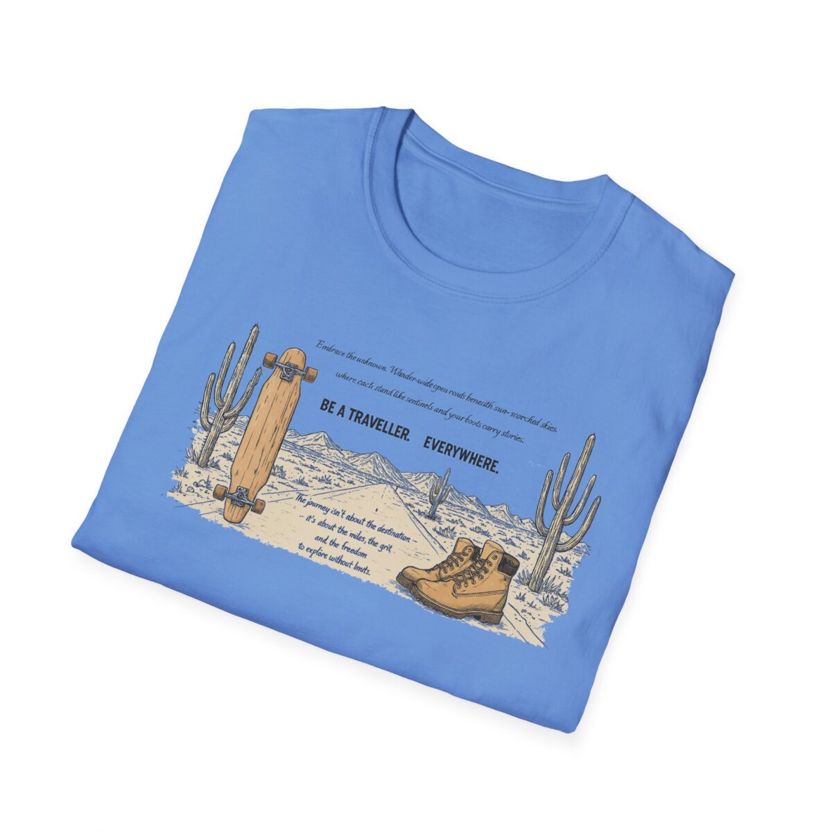 Be a traveller everywhere Unisex Softstyle T-Shirt - Image 20