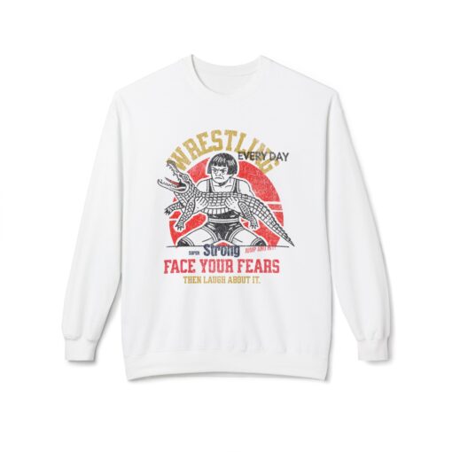 Face your fears Unisex Midweight Softstyle Fleece Crewneck Sweatshirt