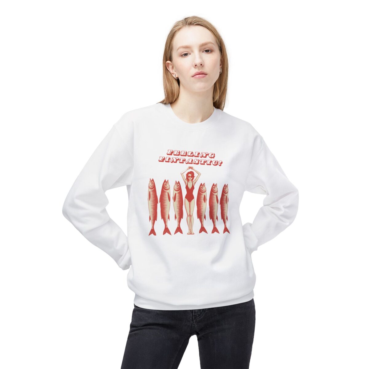 Feeling Fantastic Unisex Midweight Softstyle Fleece Crewneck Sweatshirt - Image 3