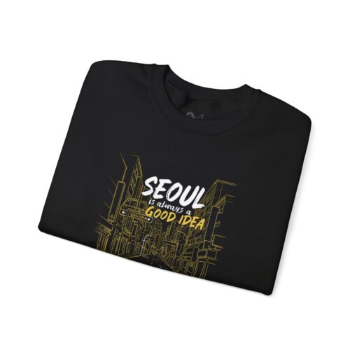 Seoul Good Idea Unisex Crewneck Sweatshirt - Perfect for Travel Enthusiasts - Image 3