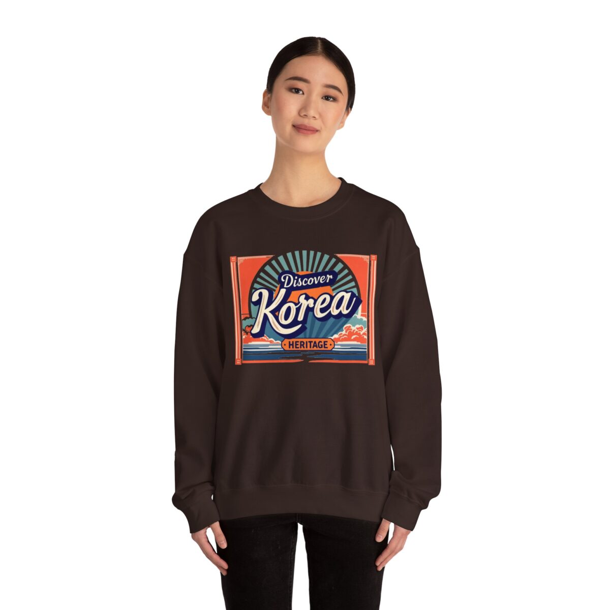 Discover Korea heritage Unisex Heavy Blend™ Crewneck Sweatshirt - Image 20