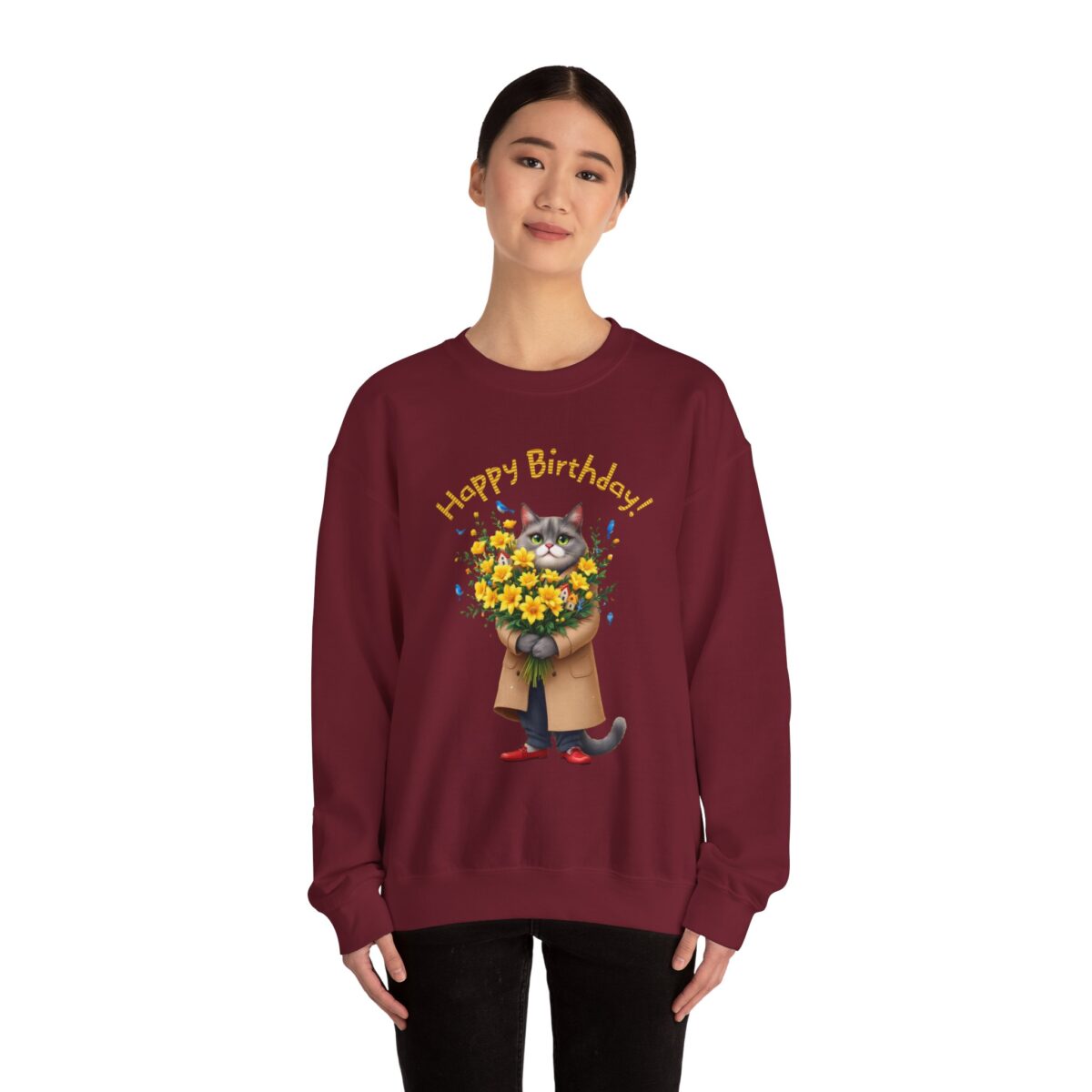 Happy Birthday! Unisex Heavy Blend™ Crewneck Sweatshirt - Image 28