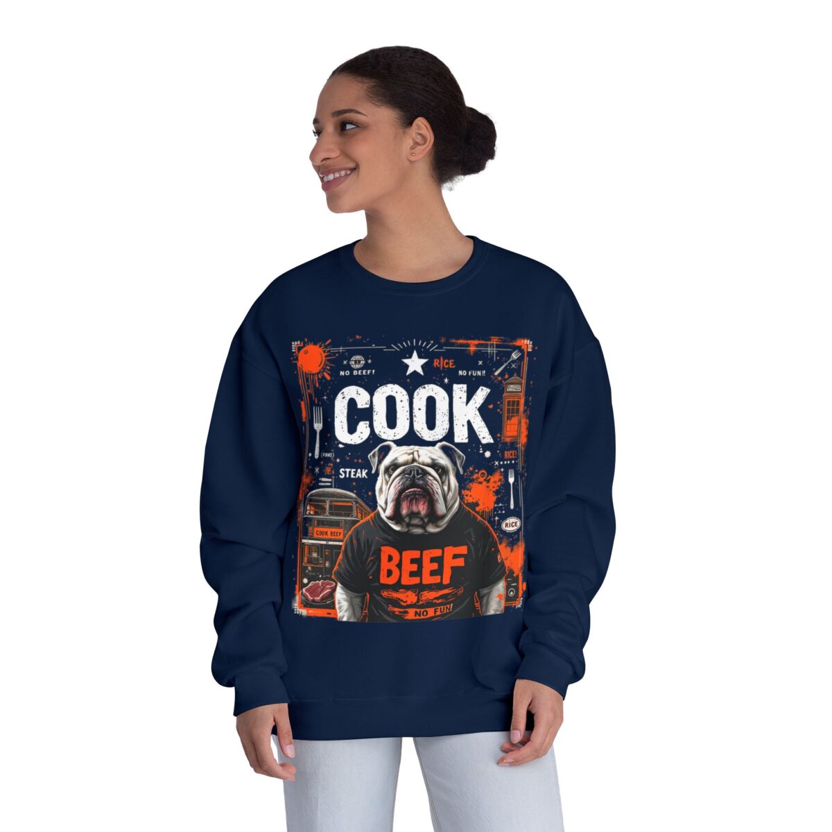 Cook beef Unisex NuBlend® Crewneck Sweatshirt - Image 12