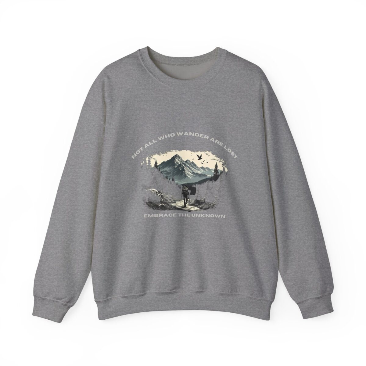 Not All Who Wander Are Lost Unisex Heavy Blend™ Crewneck Sweatshirt - Image 9