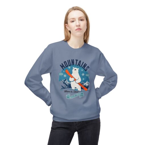 Mountains Unisex Midweight Softstyle Fleece Crewneck Sweatshirt - Image 27