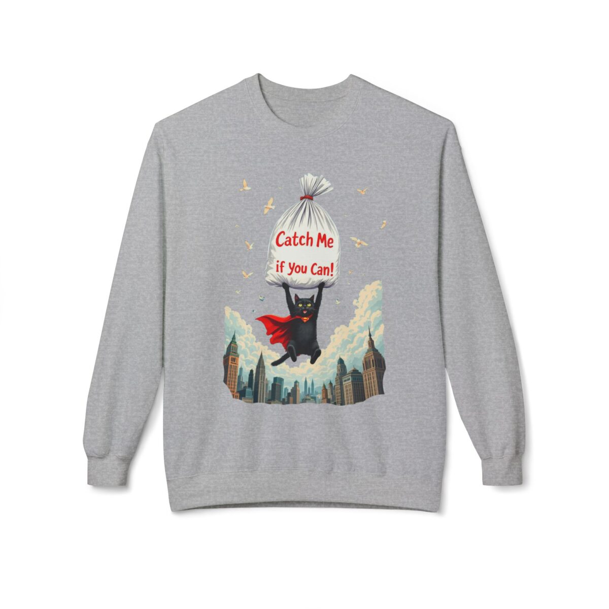 Catch me if you can Unisex Midweight Softstyle Fleece Crewneck Sweatshirt - Image 9