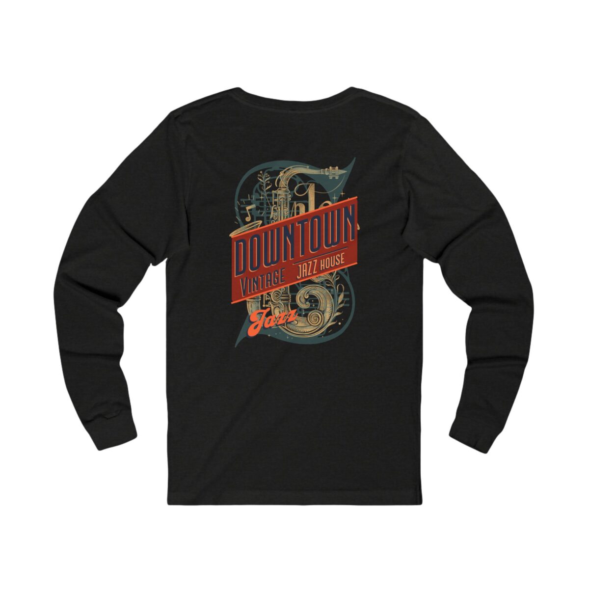 Downtown Jazz House Unisex Jersey Long Sleeve Tee - Image 6