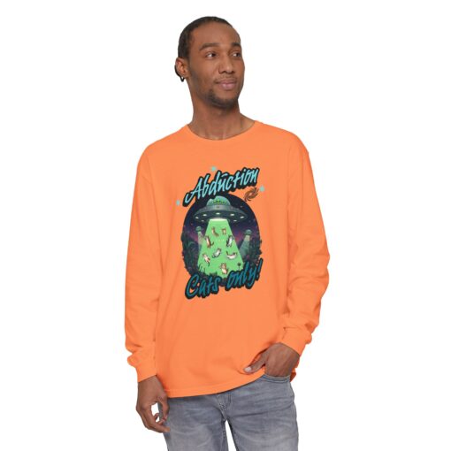Abduction cats only! Unisex Garment-dyed Long Sleeve T-Shirt - Image 3