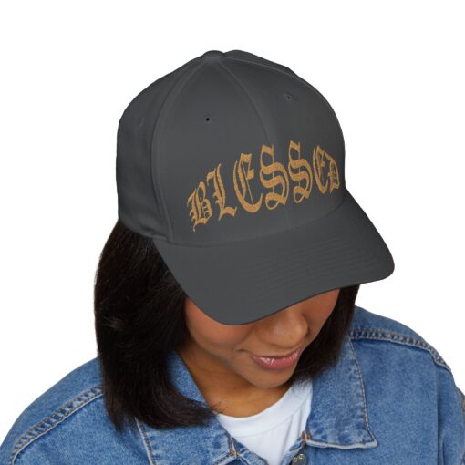 Blessed Embroidered Cap - Stylish Closed-Back Structured Hat for Faith and Everyday Wear - Image 3