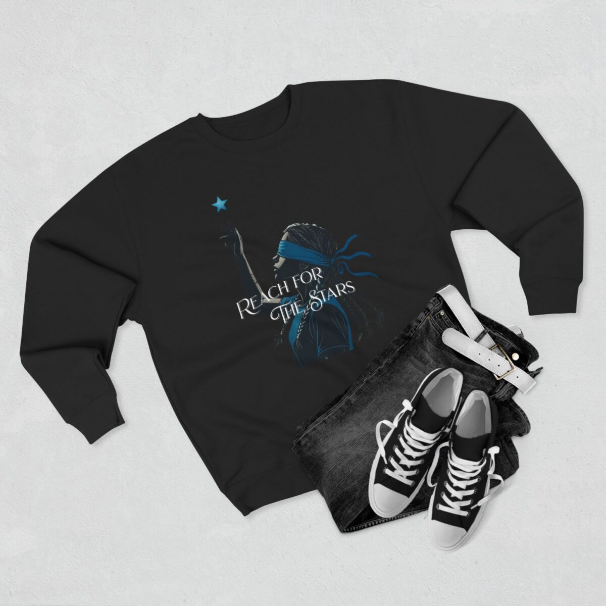 Reach for the stars Unisex Crewneck Sweatshirt - Image 7