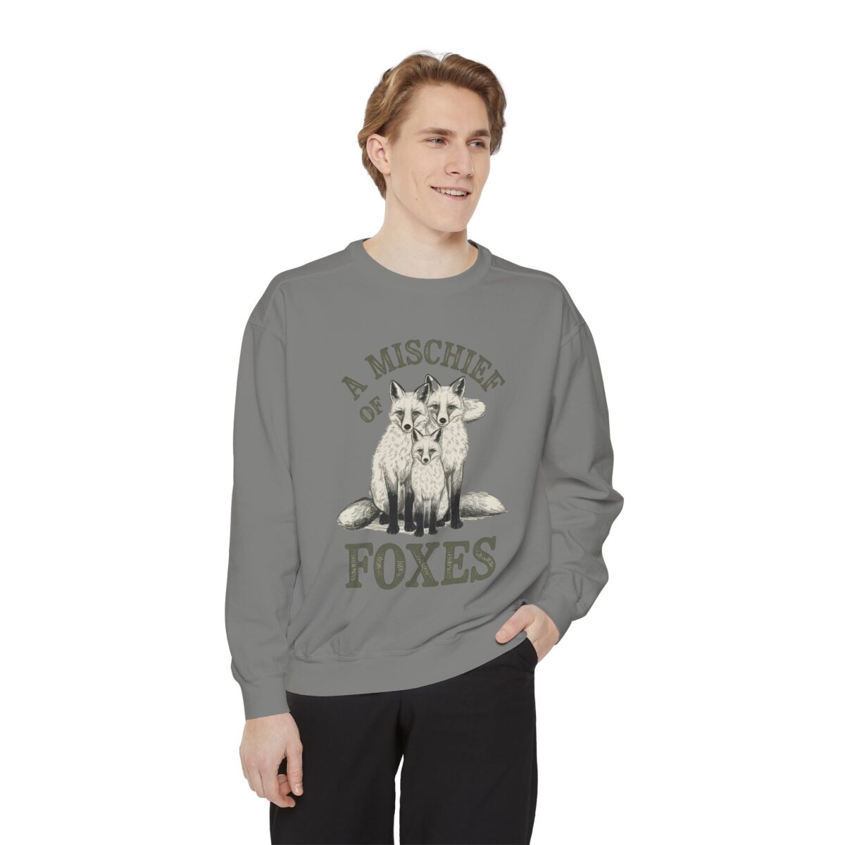A mischief of Foxes Unisex Garment-Dyed Sweatshirt - Image 15