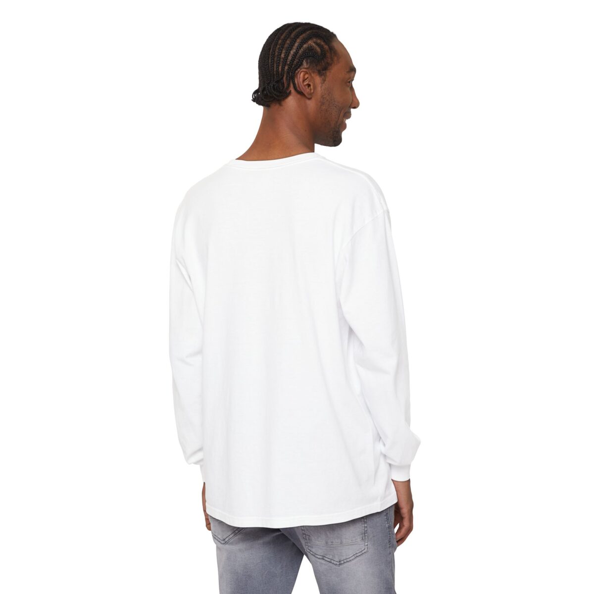 DJ Cat Unisex Garment-dyed Long Sleeve T-Shirt - Image 4