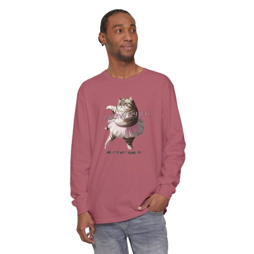 It's not kung fu Unisex Garment-dyed Long Sleeve T-Shirt - Image 35