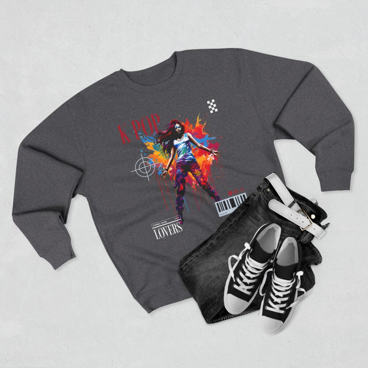 K POP LOVERS Unisex Crewneck Sweatshirt - Image 3