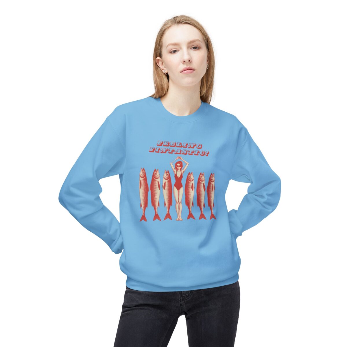 Feeling Fantastic Unisex Midweight Softstyle Fleece Crewneck Sweatshirt - Image 15