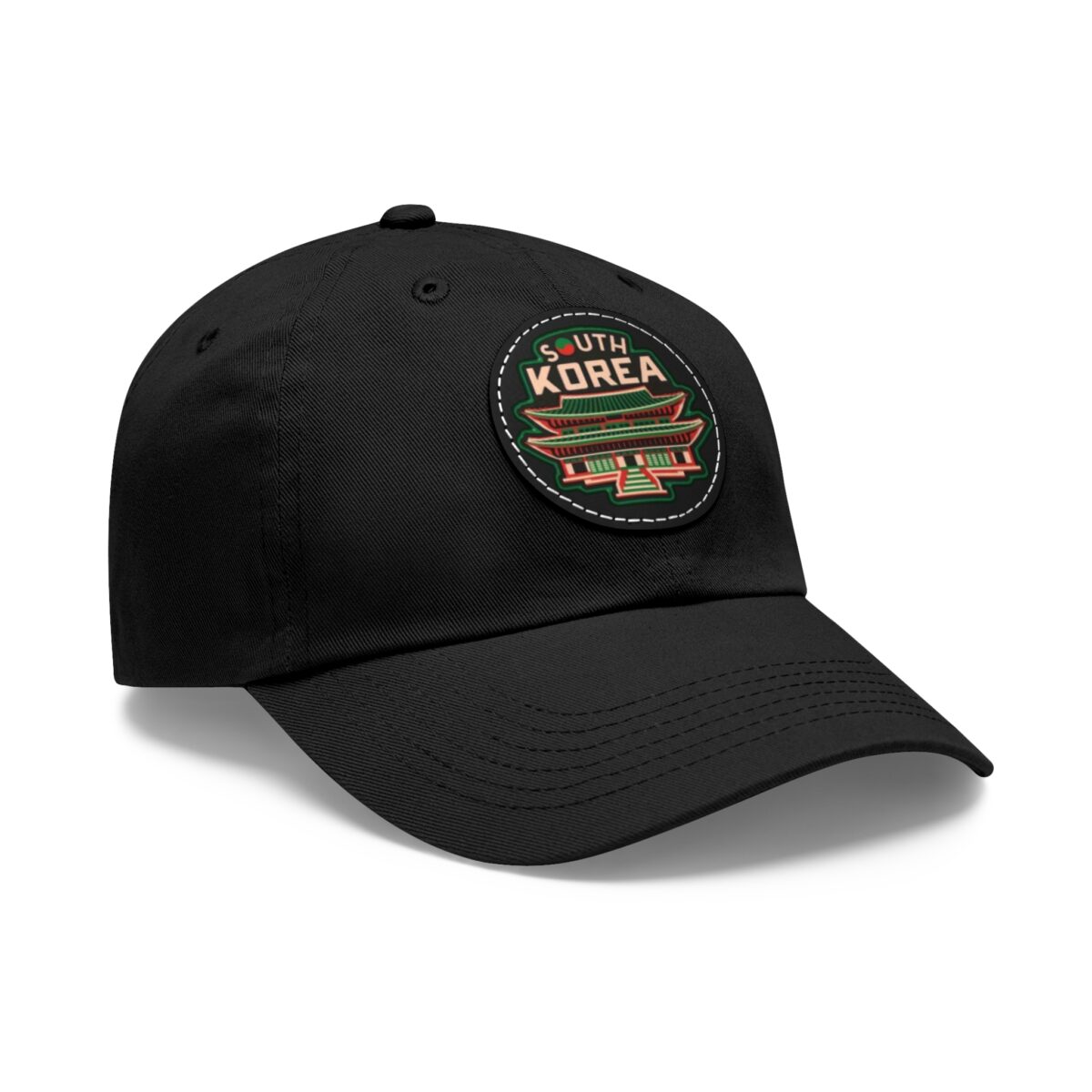 South Korea Hat with Leather Patch (Round) - Image 2