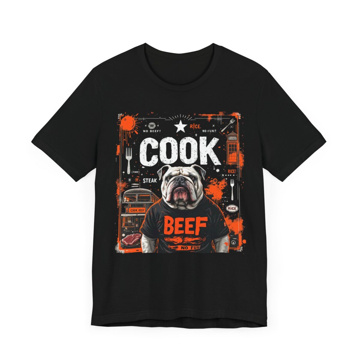 Cook Beef Unisex Jersey Short Sleeve Tee - Image 3