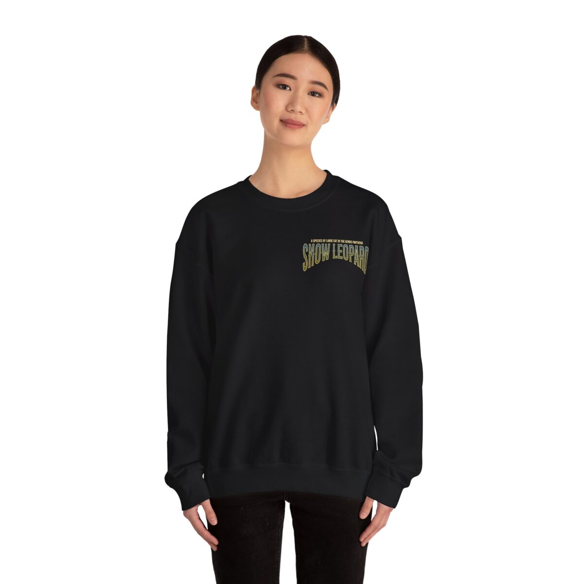 Snow leopard Unisex Heavy Blend™ Crewneck Sweatshirt - Image 4