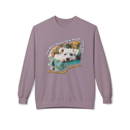 My love is bigger than yours Unisex Midweight Softstyle Fleece Crewneck Sweatshirt - Image 41