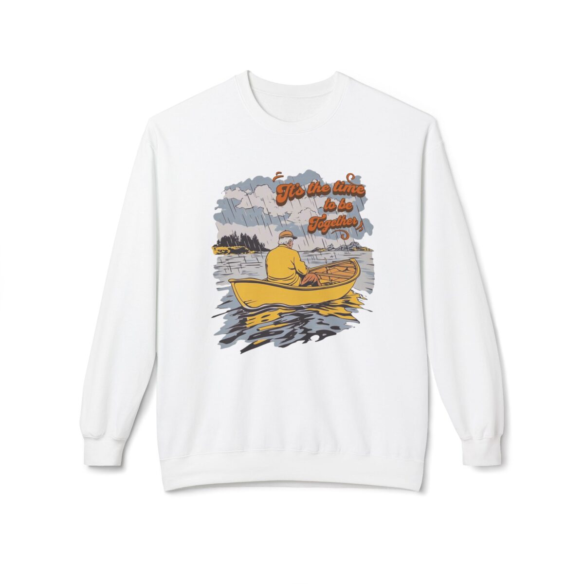 Time to be together Unisex Midweight Softstyle Fleece Crewneck Sweatshirt
