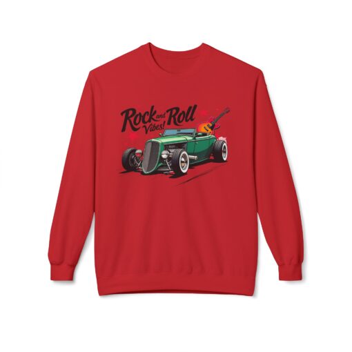 Rock & Roll Vibes Unisex Midweight Softstyle Fleece Crewneck Sweatshirt - Image 45