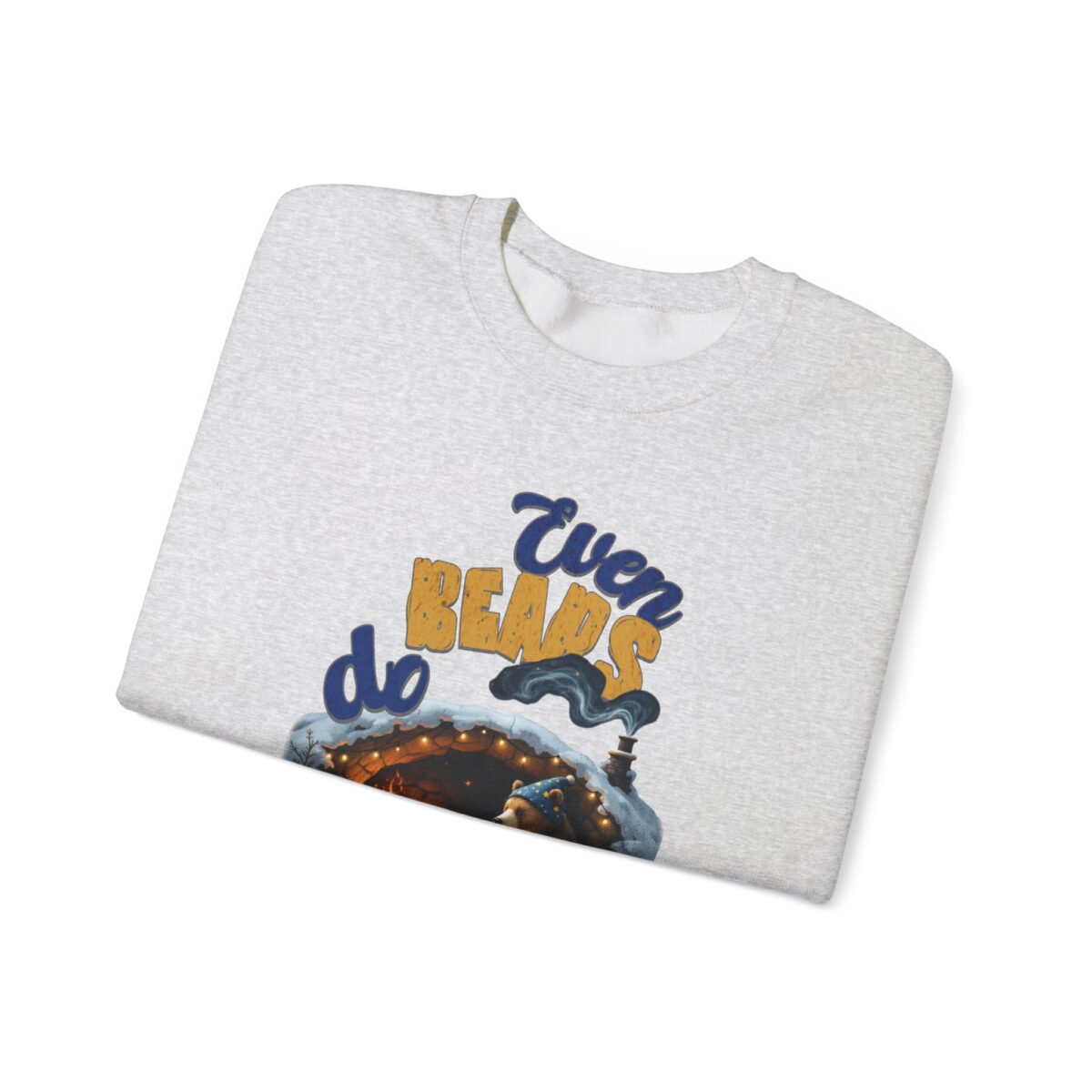 Even bears do reading Unisex Heavy Blend™ Crewneck Sweatshirt - Image 3