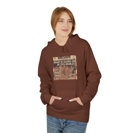 What's going on in this world Unisex Midweight Softstyle Fleece Hoodie - Image 3