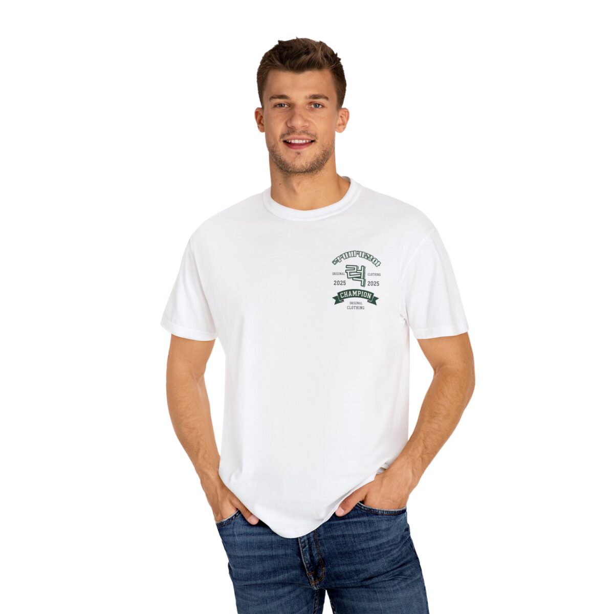 Champion 2025 Unisex Garment-Dyed T-Shirt - Vintage Style Sportswear - Image 4