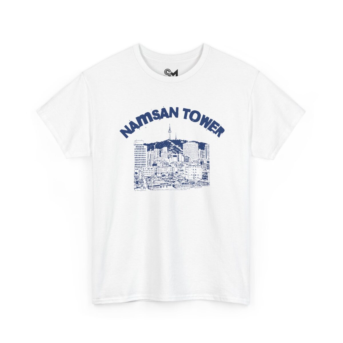 Namsan Tower Unisex Heavy Cotton Tee - Image 3