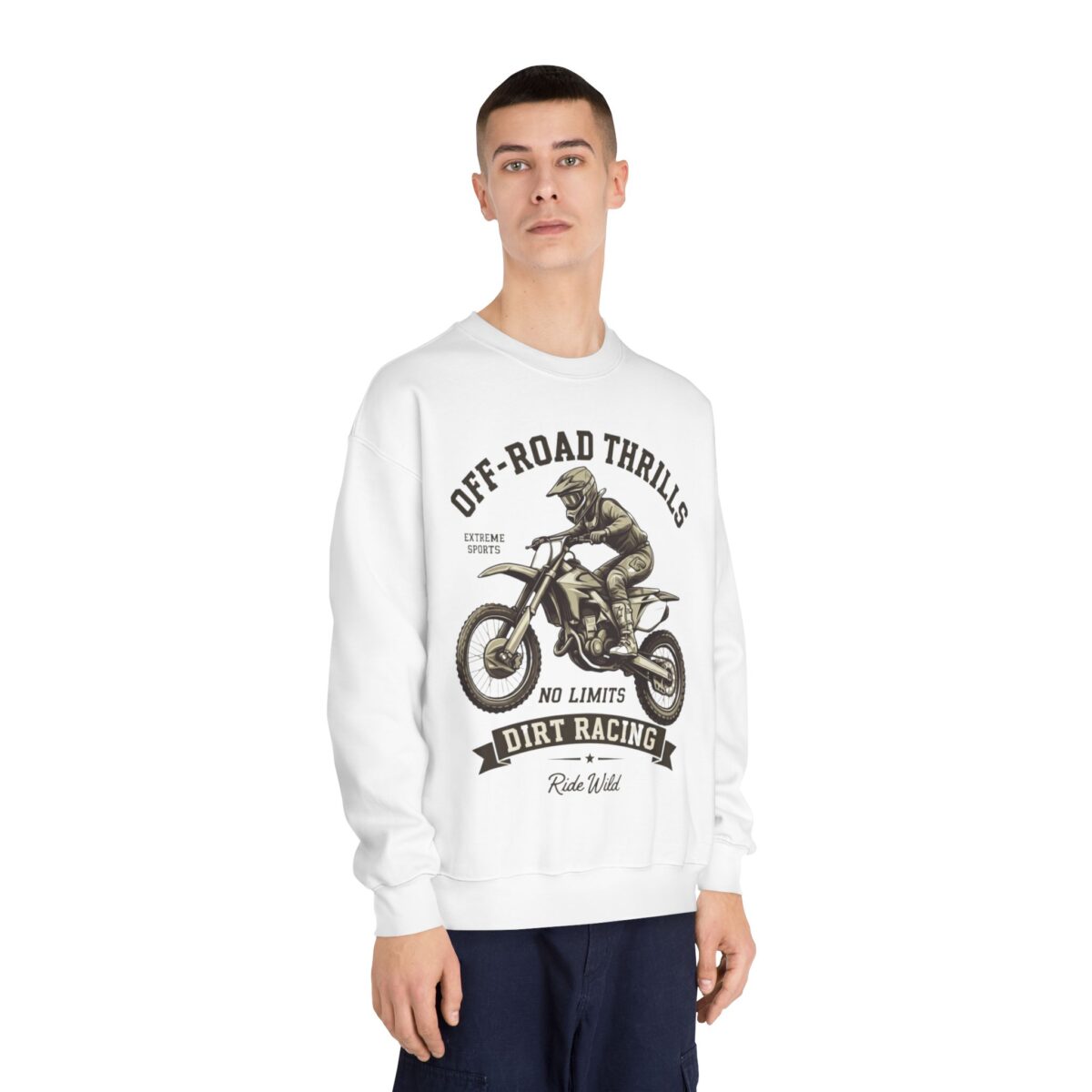Off-road thriller Unisex DryBlend® Crewneck Sweatshirt - Image 4