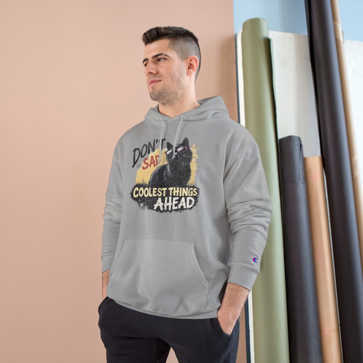 Don't be sad Champion Hoodie - Image 7